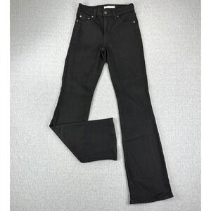 Levis 725 Bootcut High Rise Jeans Women 26/25x31 Black Denim Slim Fit Pants
